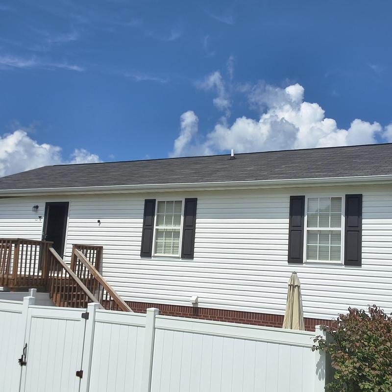 Asphalt shingle roof inspection on residential property