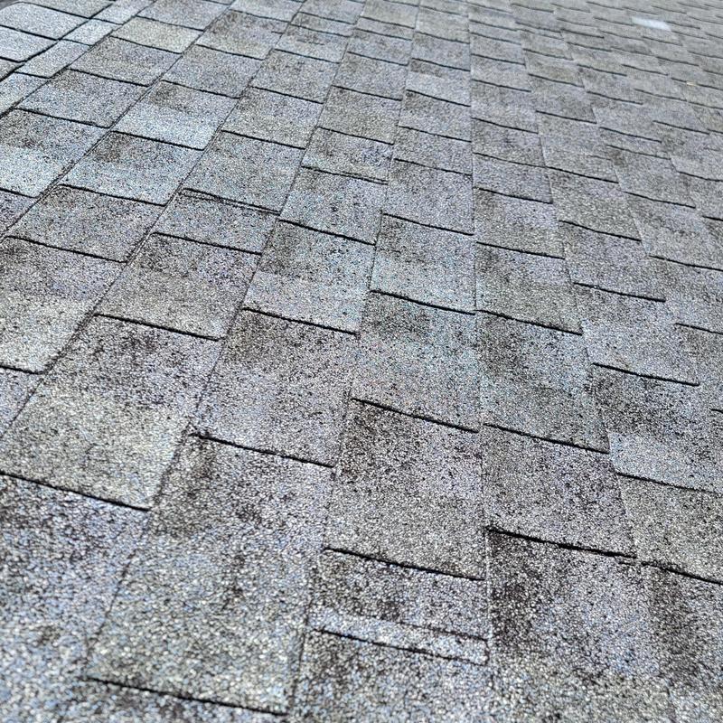 Owens Corning Duration roof shingles close-up view Owens Corning Duration roof shingles close-up view