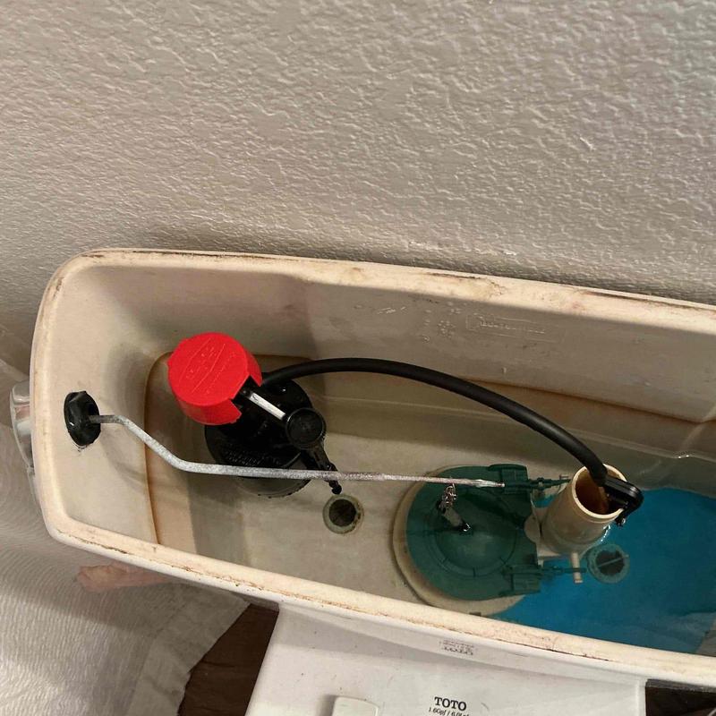 Toilet fill valve replacement inside toilet tank