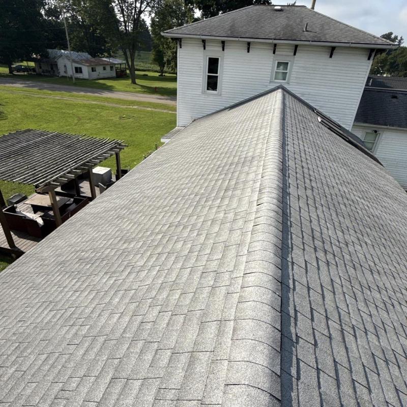 GAF Timberline HDZ shingle roof replacement in progress GAF Timberline HDZ shingle roof replacement in progress