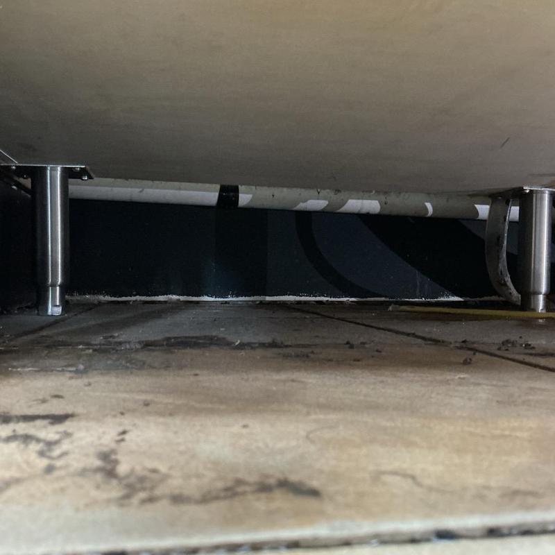 Drain hose replacement and water flow test under sink Drain hose replacement and water flow test under sink