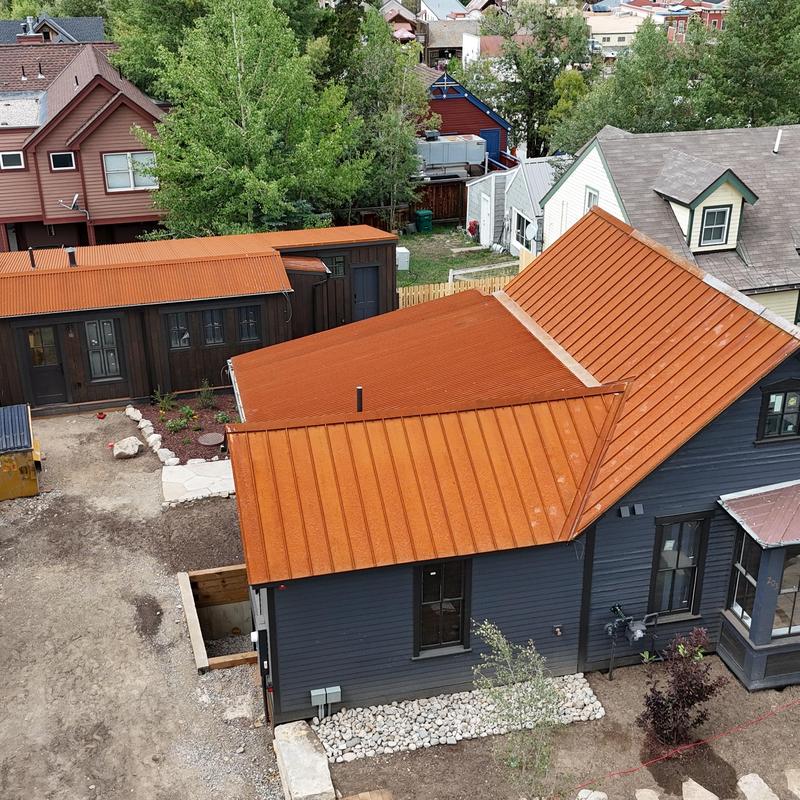 Metal roof installation on residential remodel in Idaho Springs