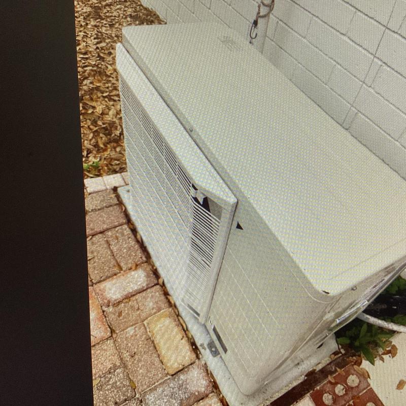 Outdoor HVAC unit air conditioner coil cleaning and maintenance Outdoor HVAC unit air conditioner coil cleaning and maintenance