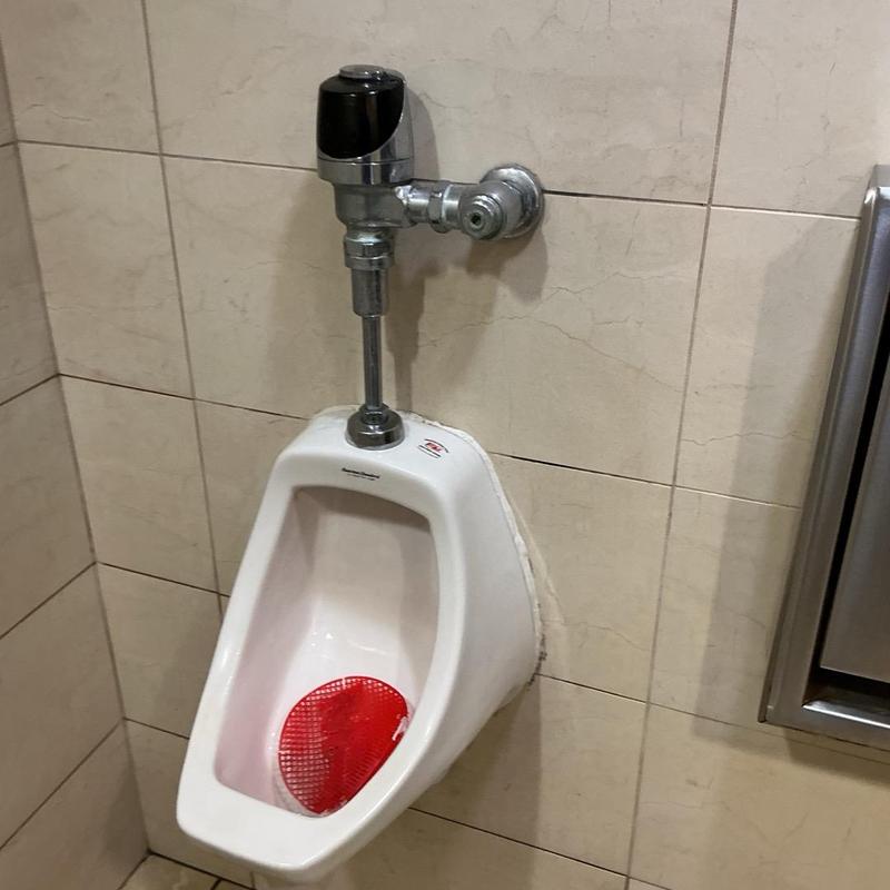 Urinal flushometer with shut off valve installation Urinal flushometer with shut off valve installation