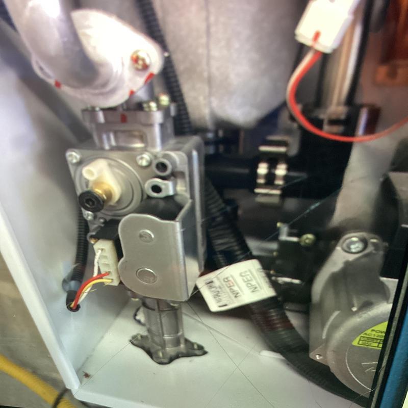 Tankless water heater gas valve and PCB assembly