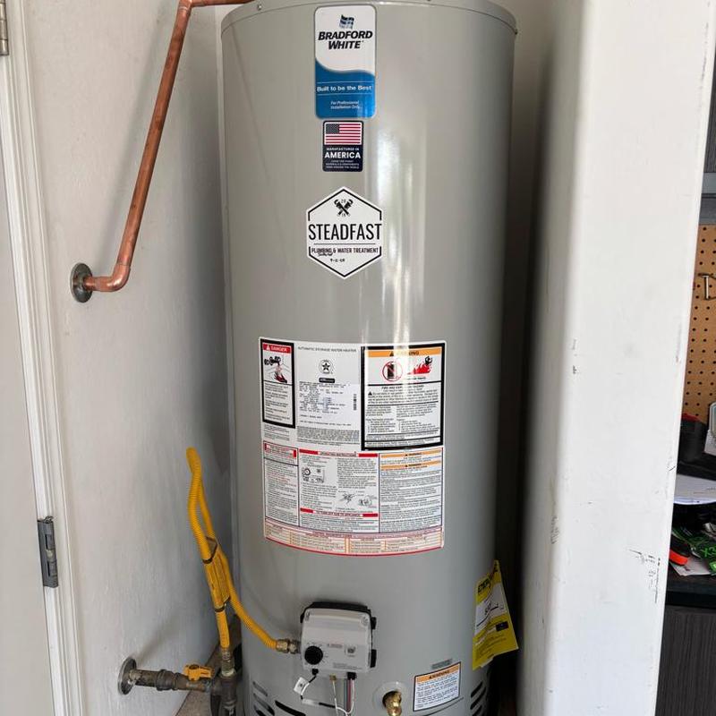 Bradford White 50 gal gas water heater installation