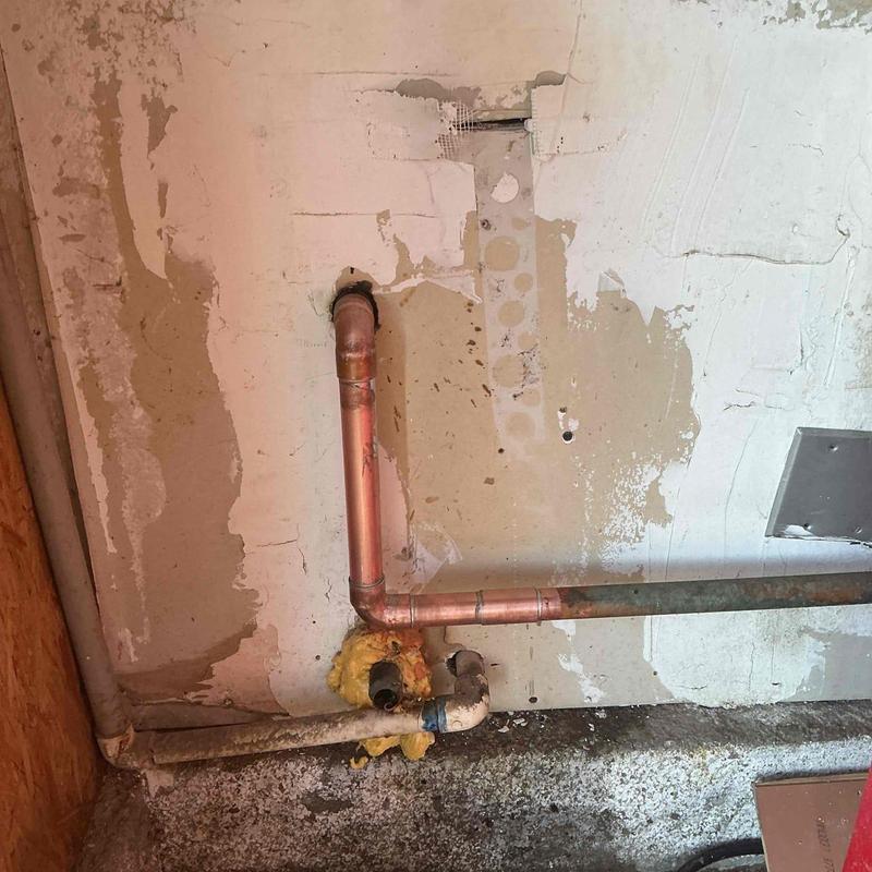 Copper main water line plumbing modifications and reconnection