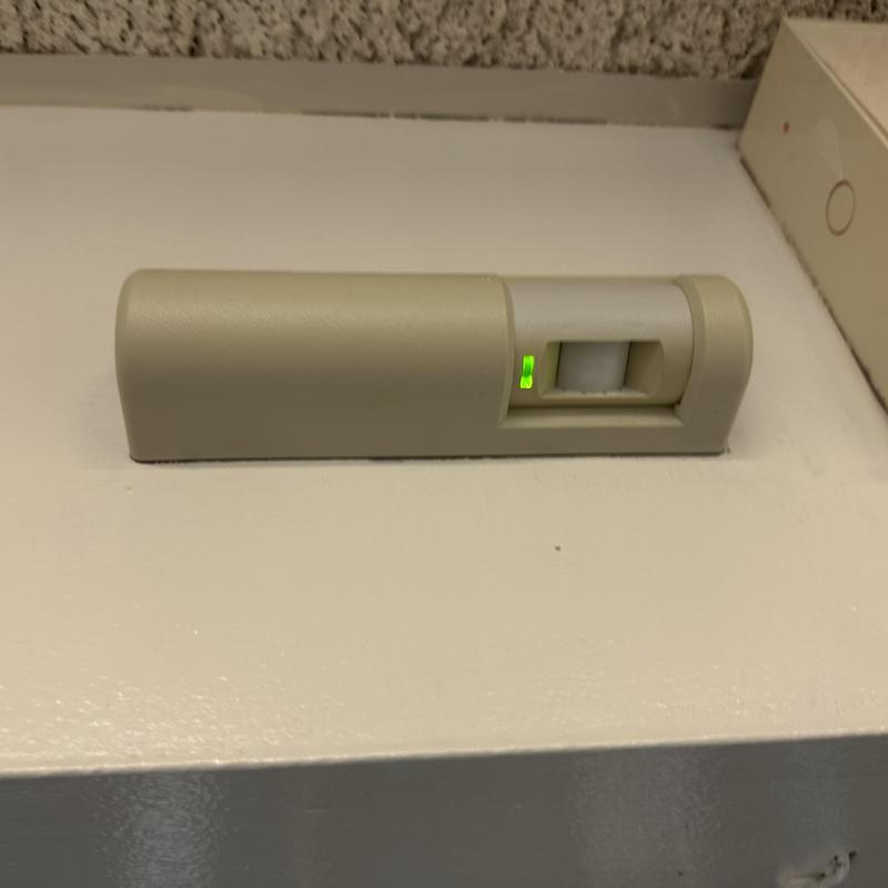 Mag lock sensor with illuminated indicator light on door frame Mag lock sensor with illuminated indicator light on door frame