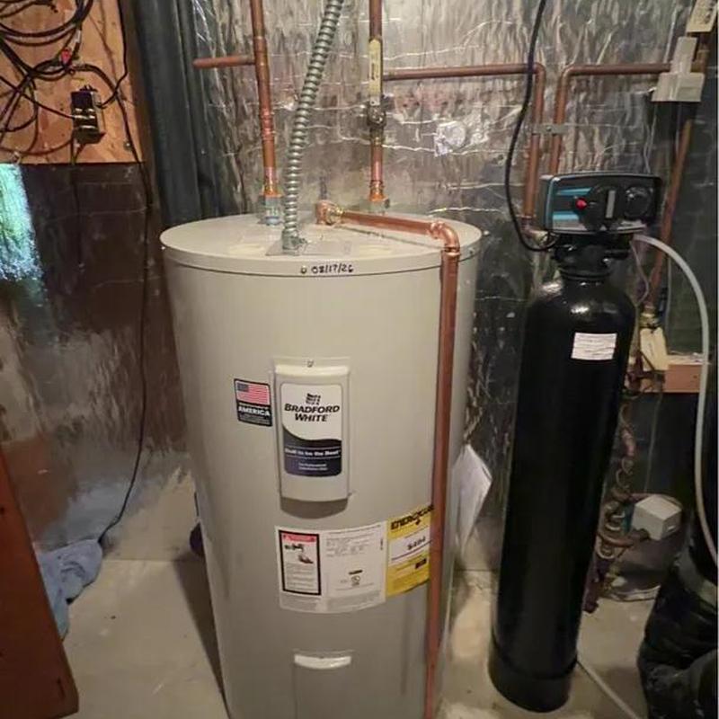 50 gallon water heater with copper piping installation