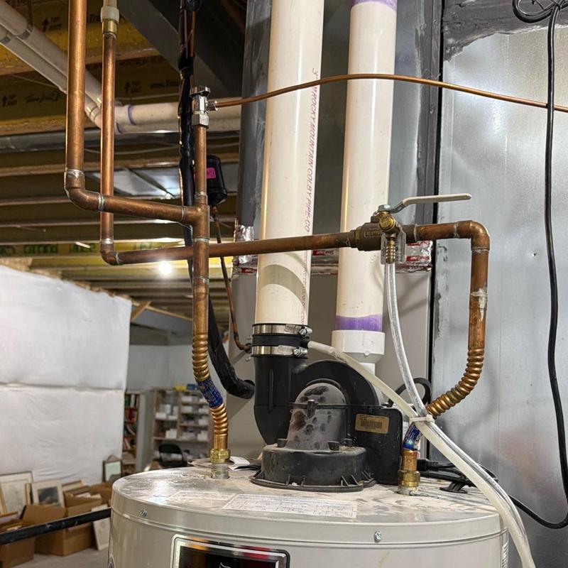 Recirculation pump and copper crossover piping installation Recirculation pump and copper crossover piping installation