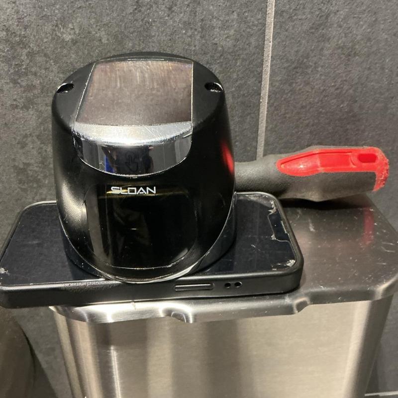 Toilet sensor unit replacement with screwdriver tool