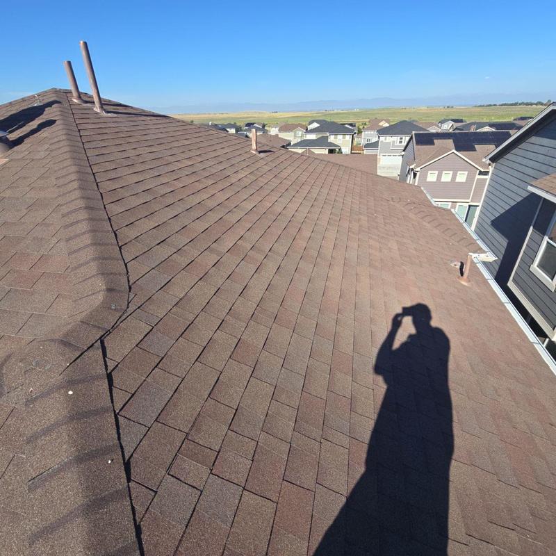 Roof shingles and pipe jack storm collar inspection Roof shingles and pipe jack storm collar inspection