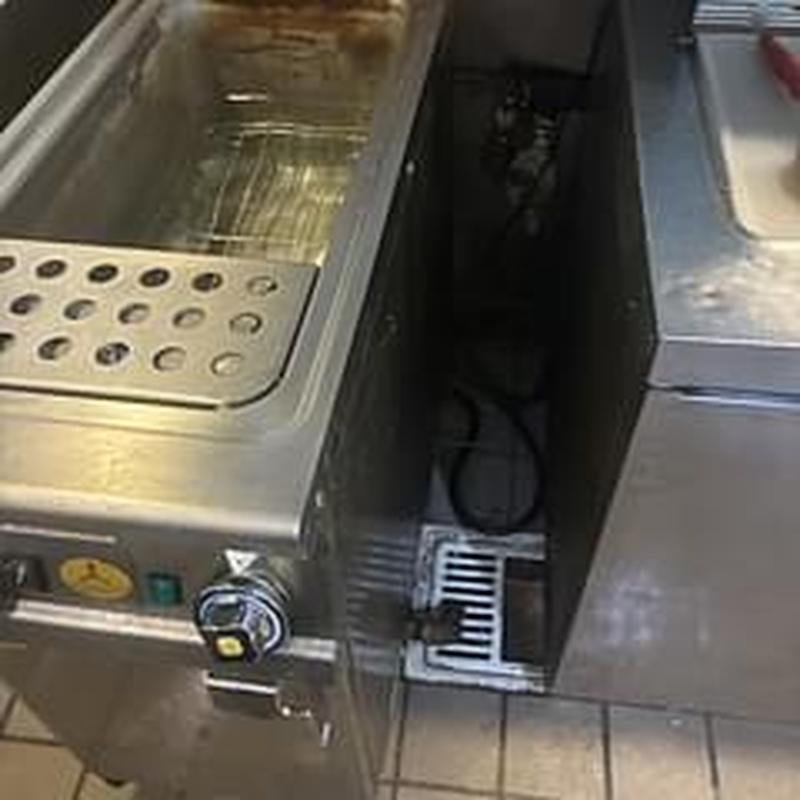 Commercial fryer drain and floor drain clearing Commercial fryer drain and floor drain clearing