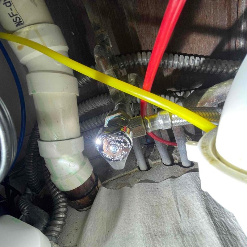 Kitchen faucet shut off valve with new 1/4 turn valve Kitchen faucet shut off valve with new 1/4 turn valve