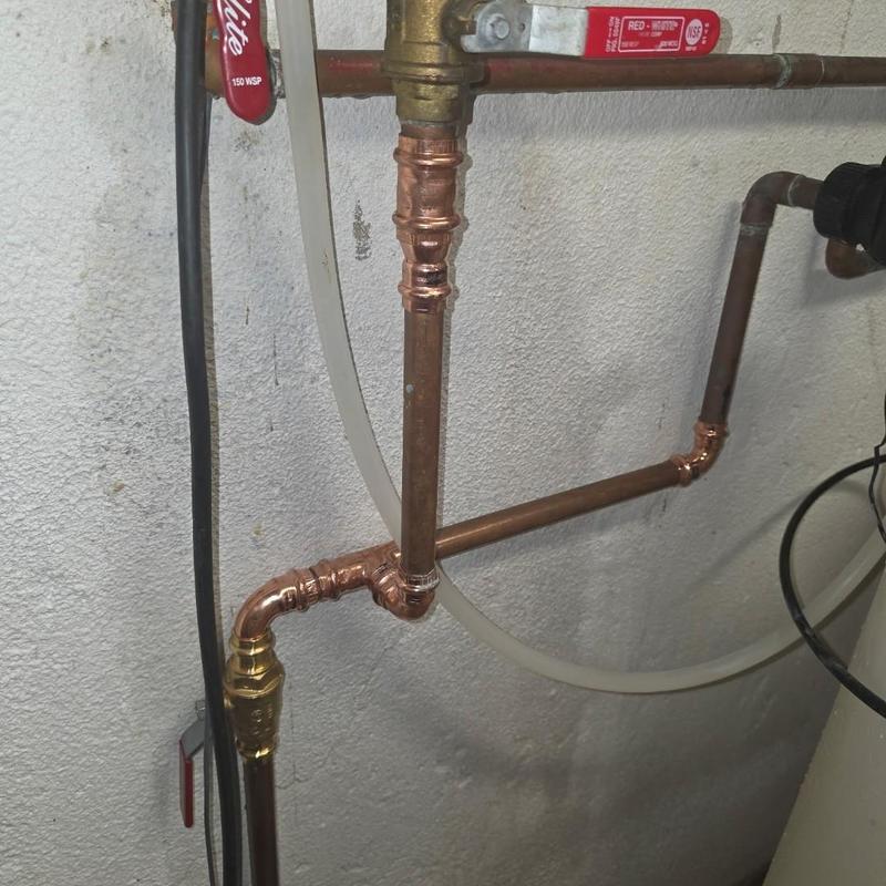 Copper pipe and shower valve installation near Sterling Heights