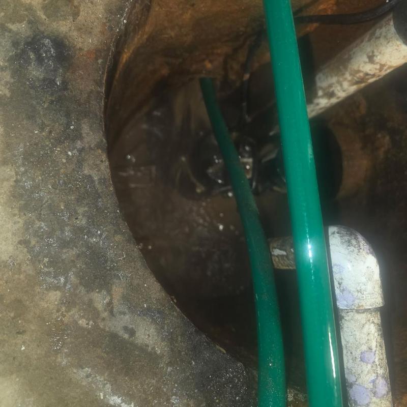 Drain tile system hydro jetted with green hoses