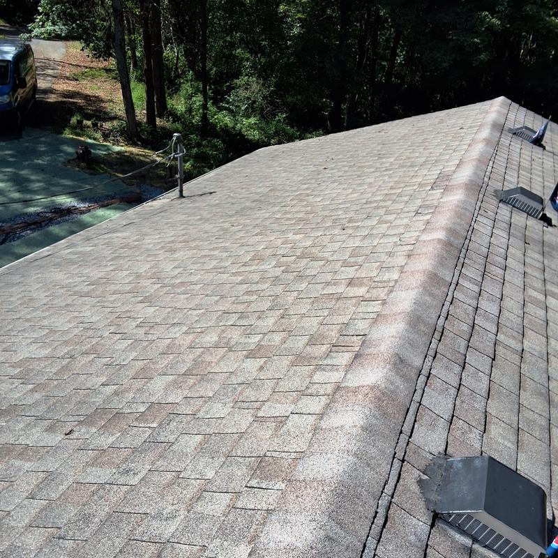 Ridge ventilation and shingled roof in Blountville, TN Ridge ventilation and shingled roof in Blountville, TN