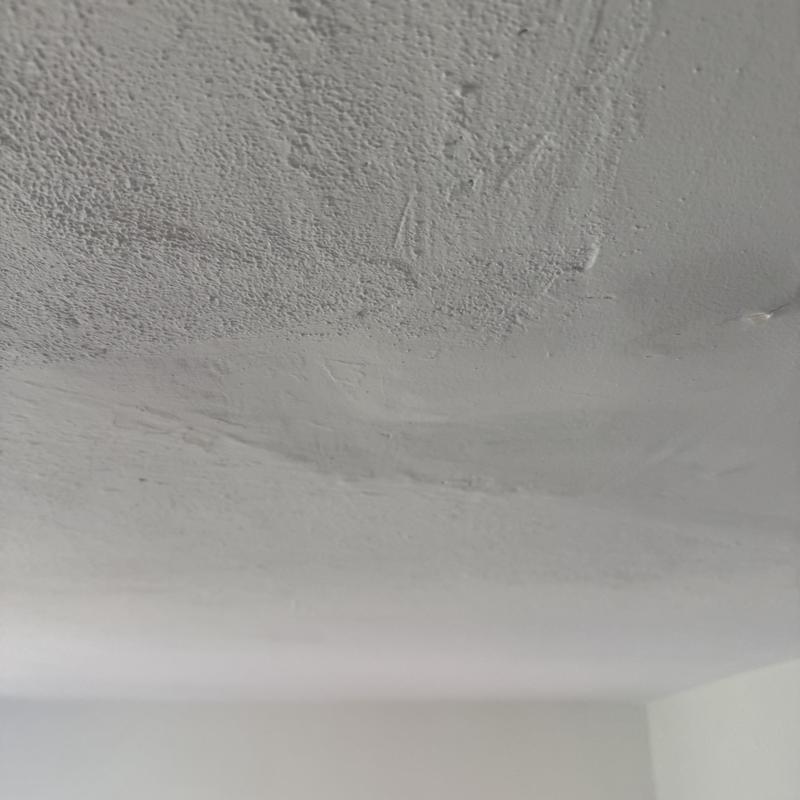 Bathroom ceiling water damage under shower leak