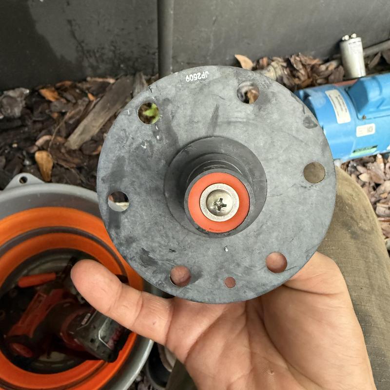 Backflow assembly part held for repair in Deerfield Beach