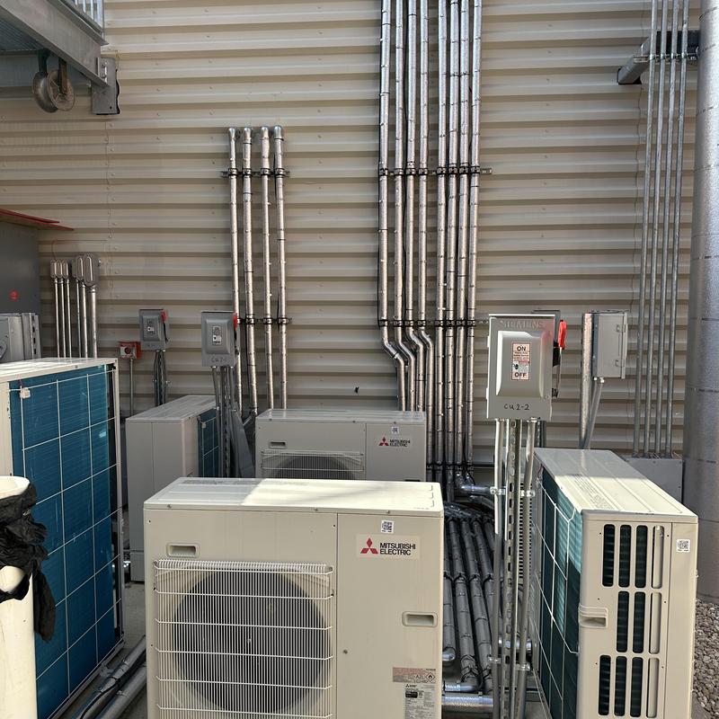Mitsubishi Electric mini split outdoor units and wiring Mitsubishi Electric mini split outdoor units and wiring