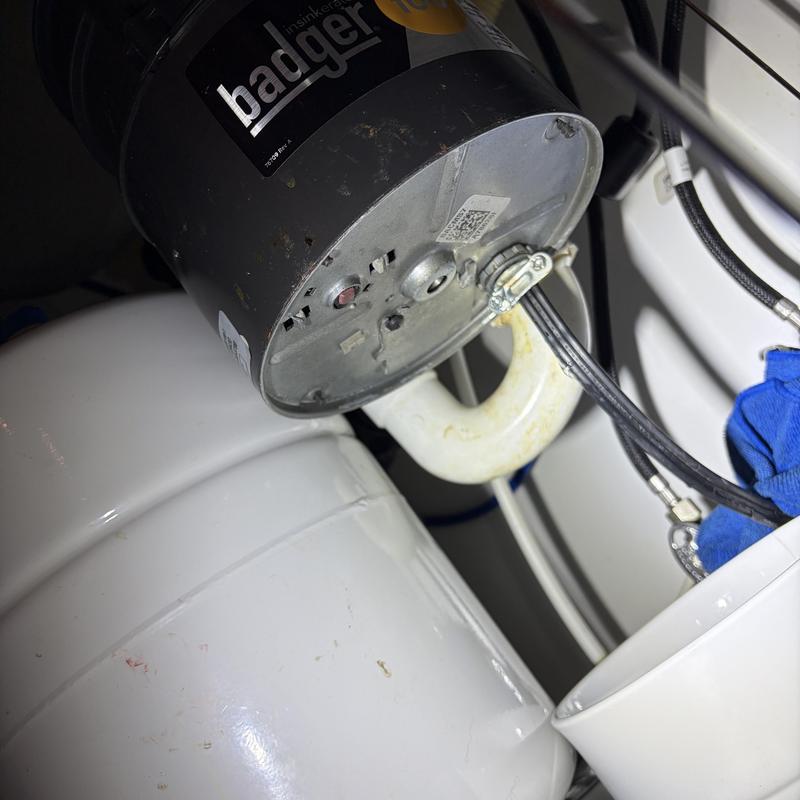 Garbage disposal installation under kitchen sink in Boise Garbage disposal installation under kitchen sink in Boise