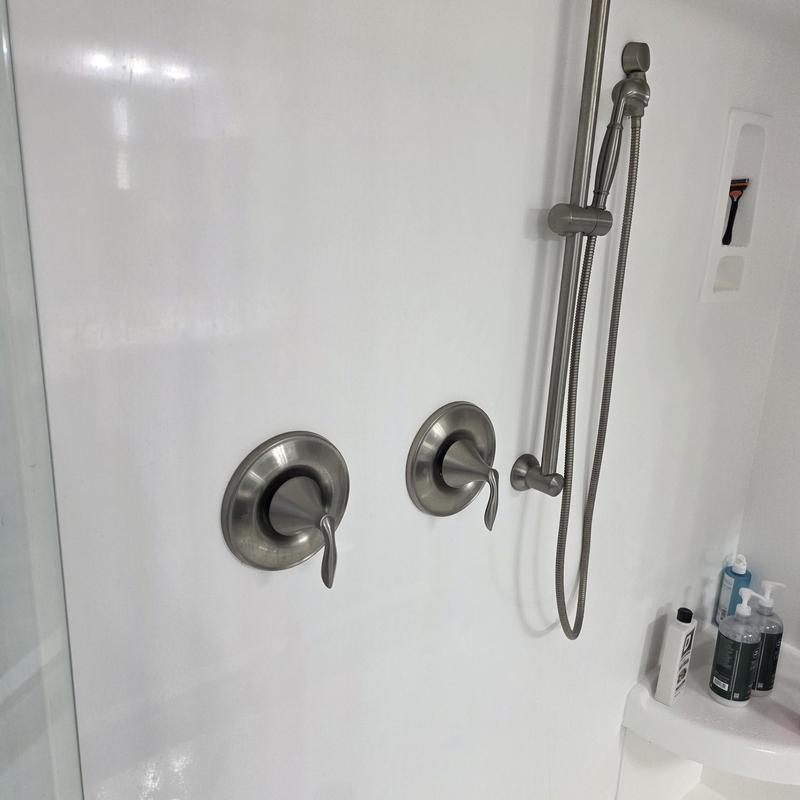 Moen shower valve handles and handheld showerhead installation