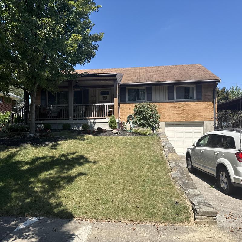 Asphalt shingle roof and gutters inspection, suburban home Asphalt shingle roof and gutters inspection, suburban home