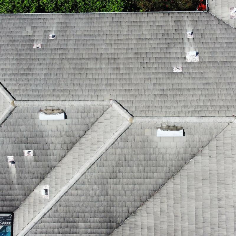 Tile roof with vents and discoloration in Hudson FL Tile roof with vents and discoloration in Hudson FL