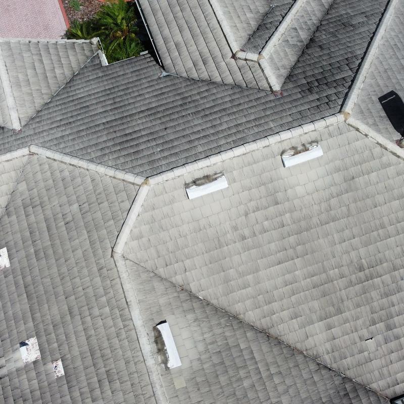 Tile roof with vents and hip ridges in Hudson FL Tile roof with vents and hip ridges in Hudson FL