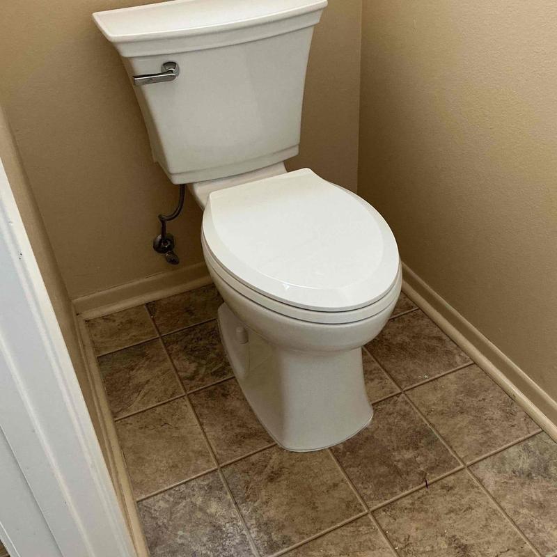 American Standard elongated comfort-height toilet installation American Standard elongated comfort-height toilet installation
