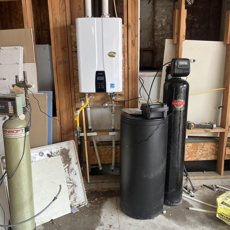 Tankless water heater and water softener installation Tankless water heater and water softener installation