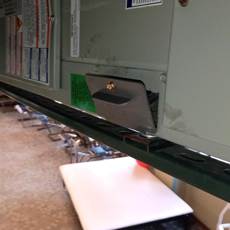 Fitness Center rooftop unit drain pan access panel Fitness Center rooftop unit drain pan access panel