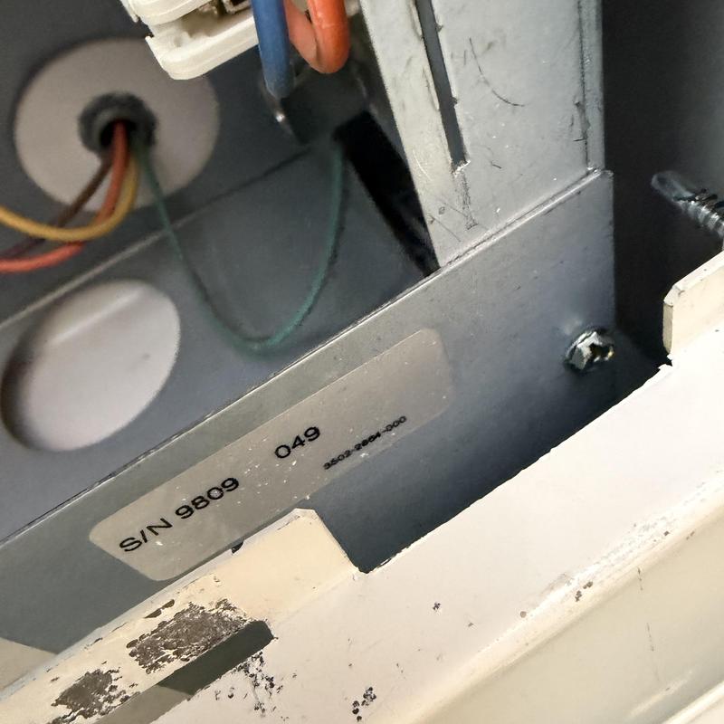 Heater control box wiring inside unit panel Heater control box wiring inside unit panel