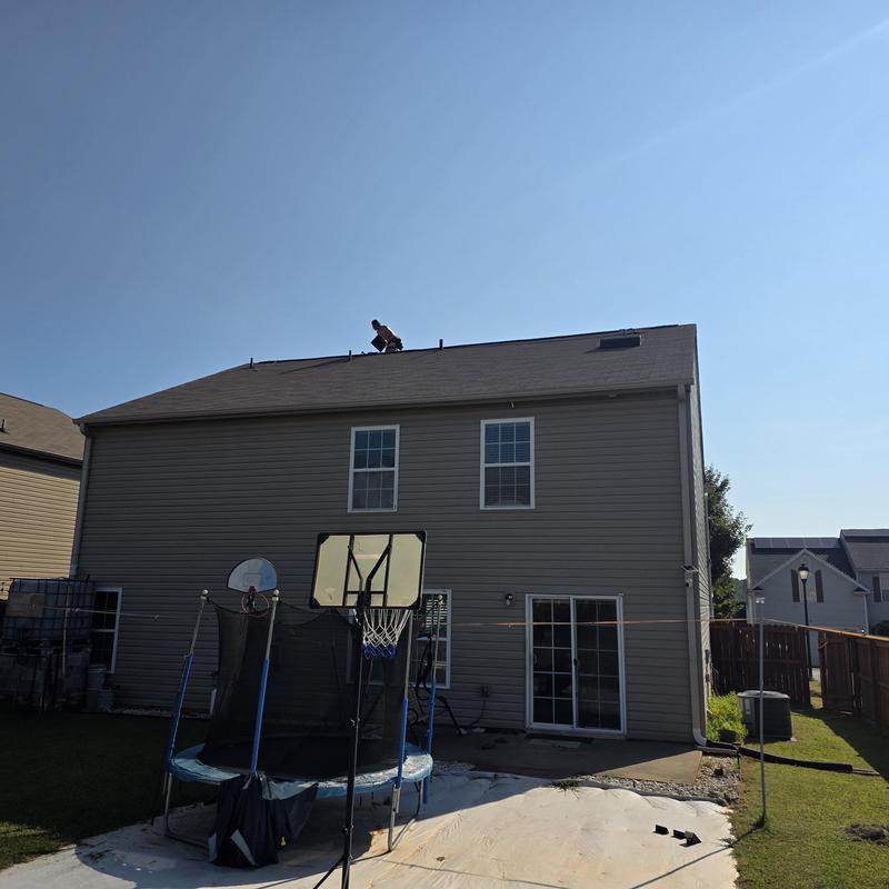 Pipe boot and roof leak repair on residential roof Pipe boot and roof leak repair on residential roof