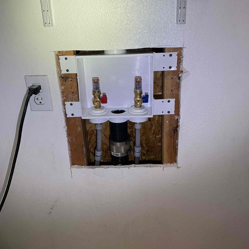 Washing machine valves with hammer arrestors installation Washing machine valves with hammer arrestors installation