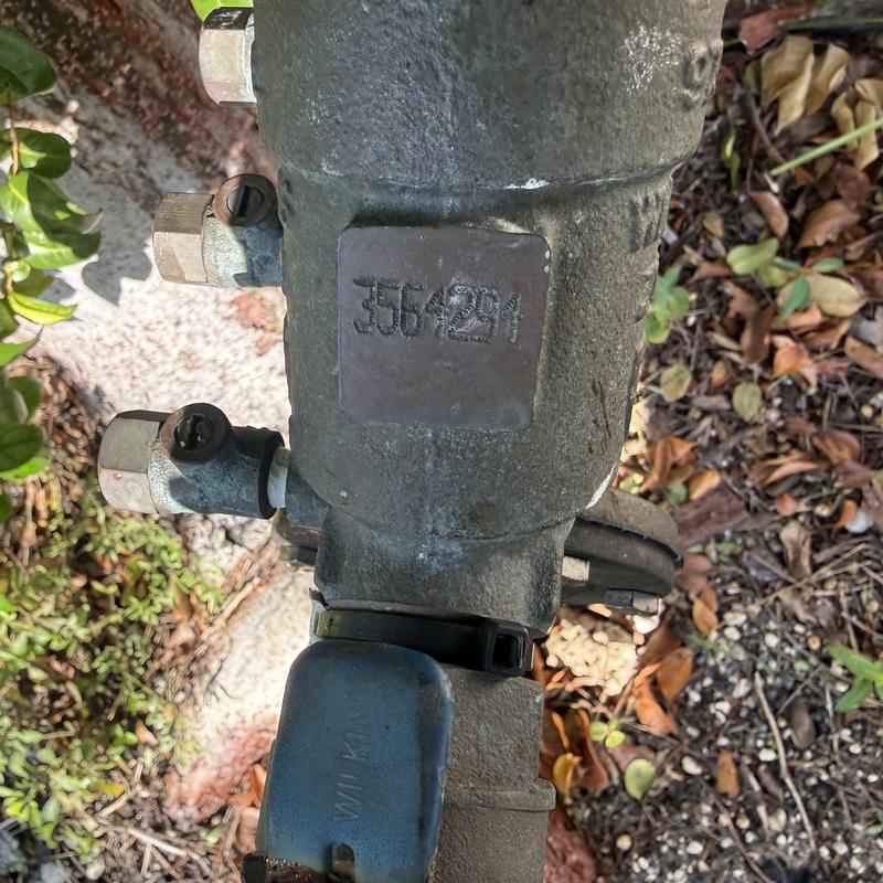 Backflow prevention valve with test ports outdoors