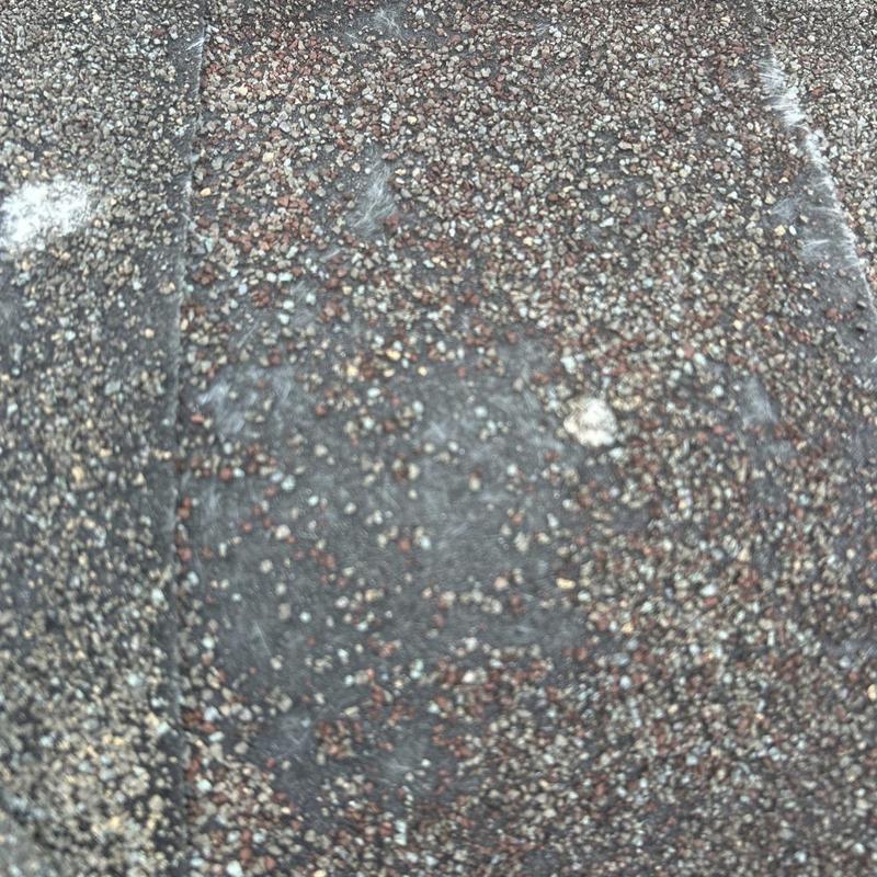 Architectural shingle granule loss on roof surface