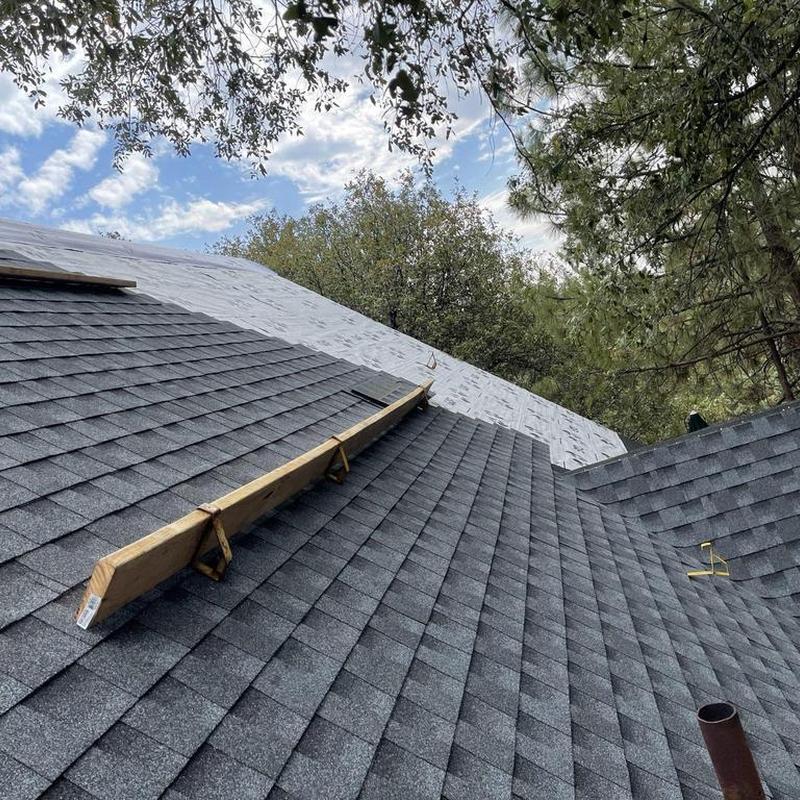 GAF Lifetime 50-year asphalt roof installation in progress