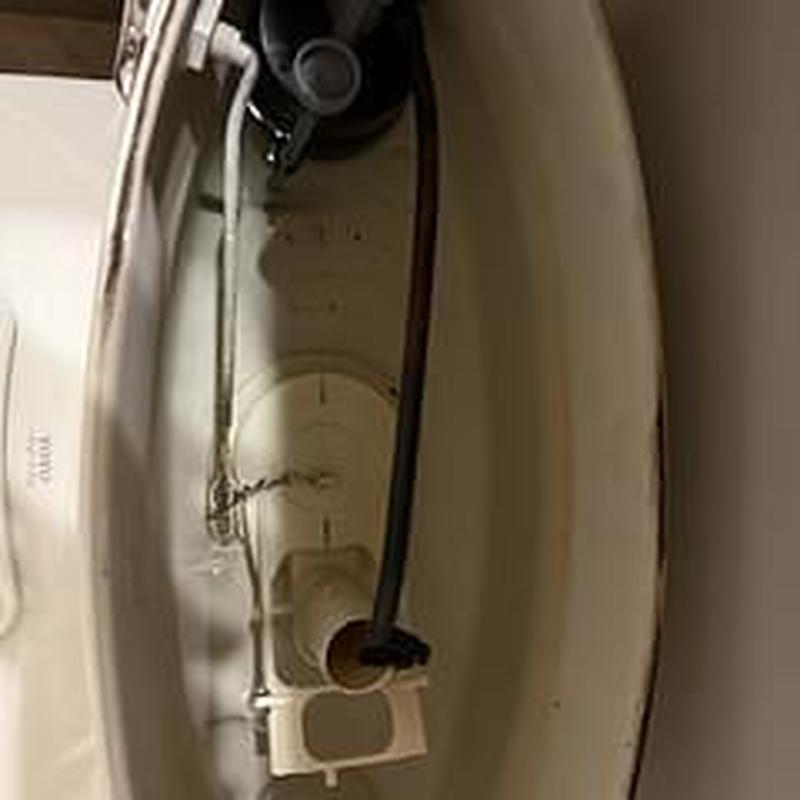 Toilet fill valve and flapper replacement inside tank