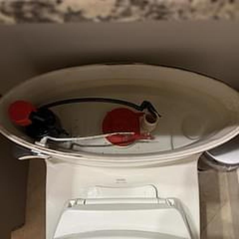 Toilet fill valve and flapper replacement inside tank
