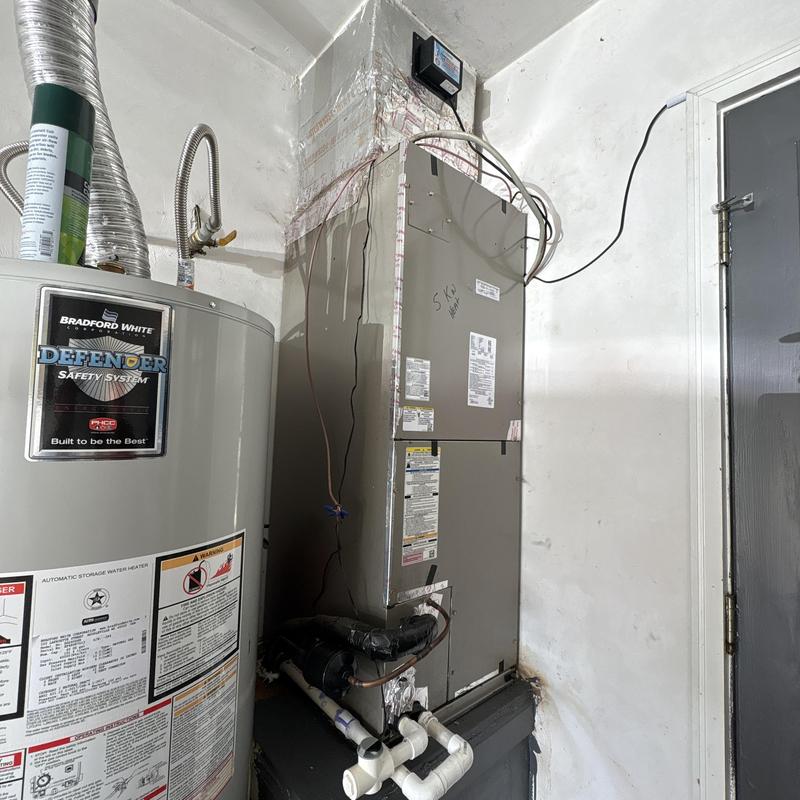 Air handler unit with diagnostic wiring connected Air handler unit with diagnostic wiring connected