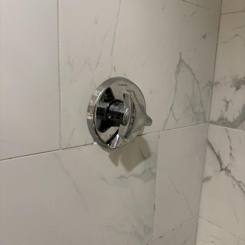 Pressure balancing spindle on shower valve, mineral buildup repair