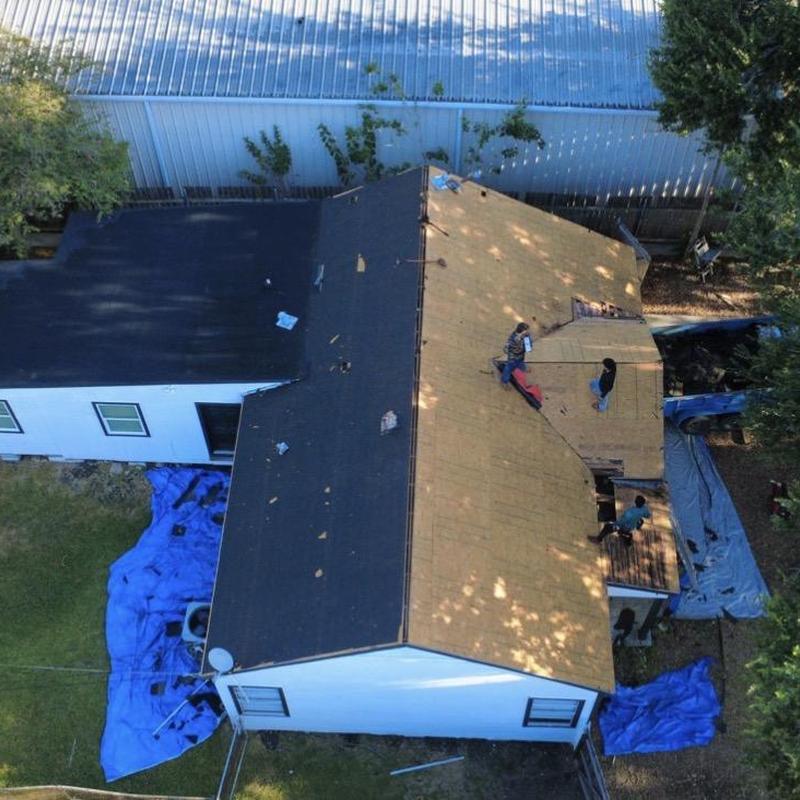 Architectural shingle roof installation with synthetic underlayment