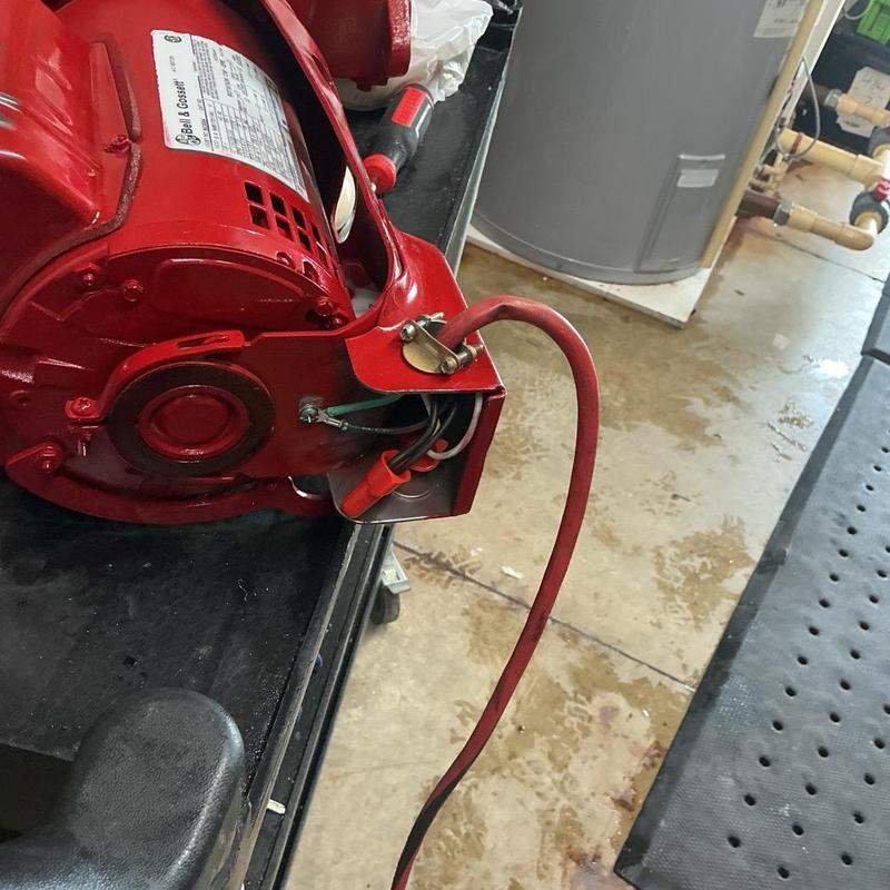 Recirculating hot water pump wiring connections