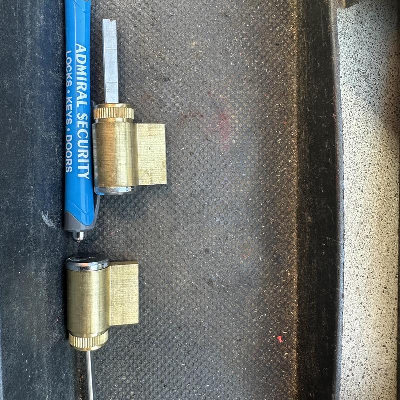 House door lock cylinders with rekey tool and pen House door lock cylinders with rekey tool and pen
