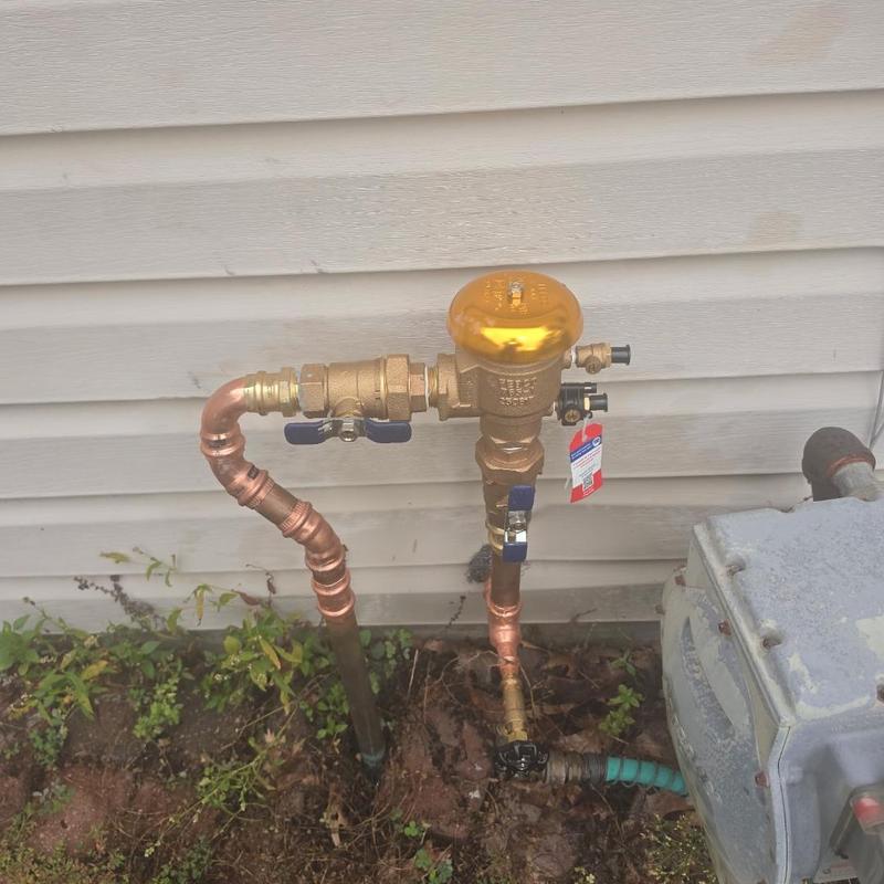 Pressure Vacuum Breaker (PVB) assembly with copper piping Pressure Vacuum Breaker (PVB) assembly with copper piping