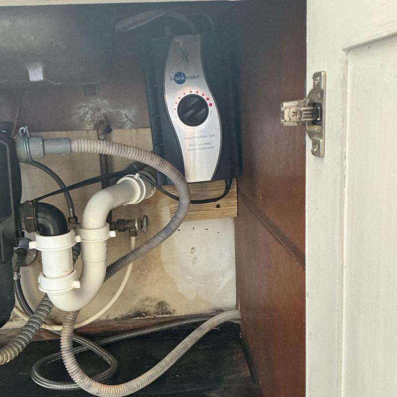Instant hot water heater under kitchen sink installation Instant hot water heater under kitchen sink installation