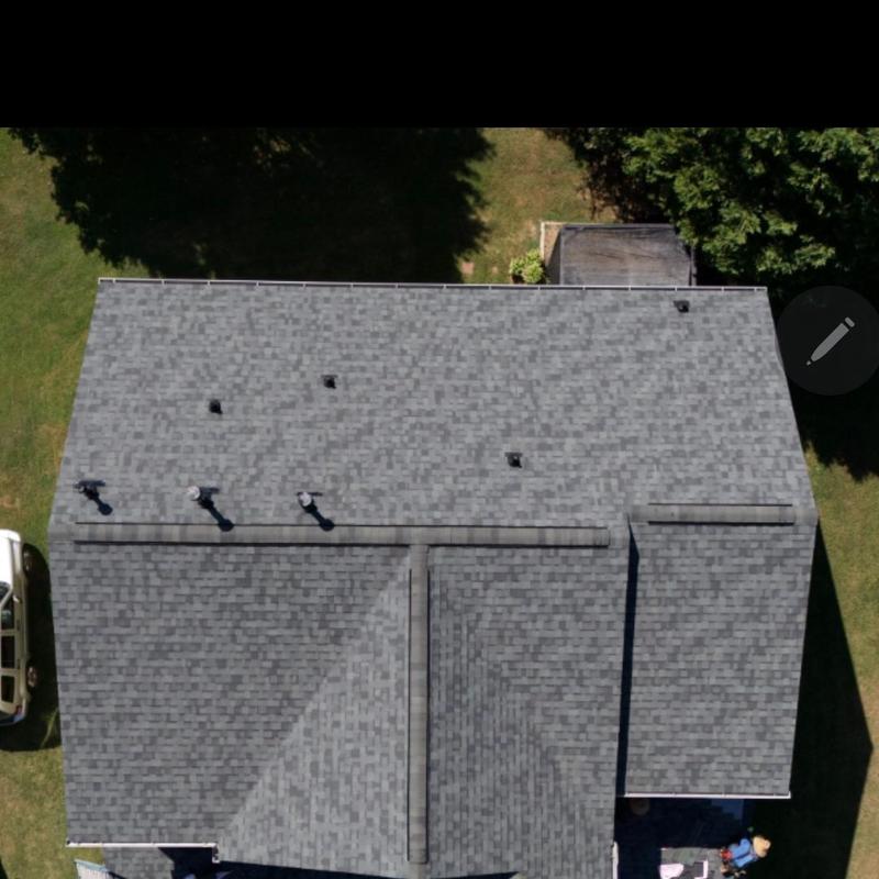 Owens Corning Duration Estate gray shingle roof install Owens Corning Duration Estate gray shingle roof install