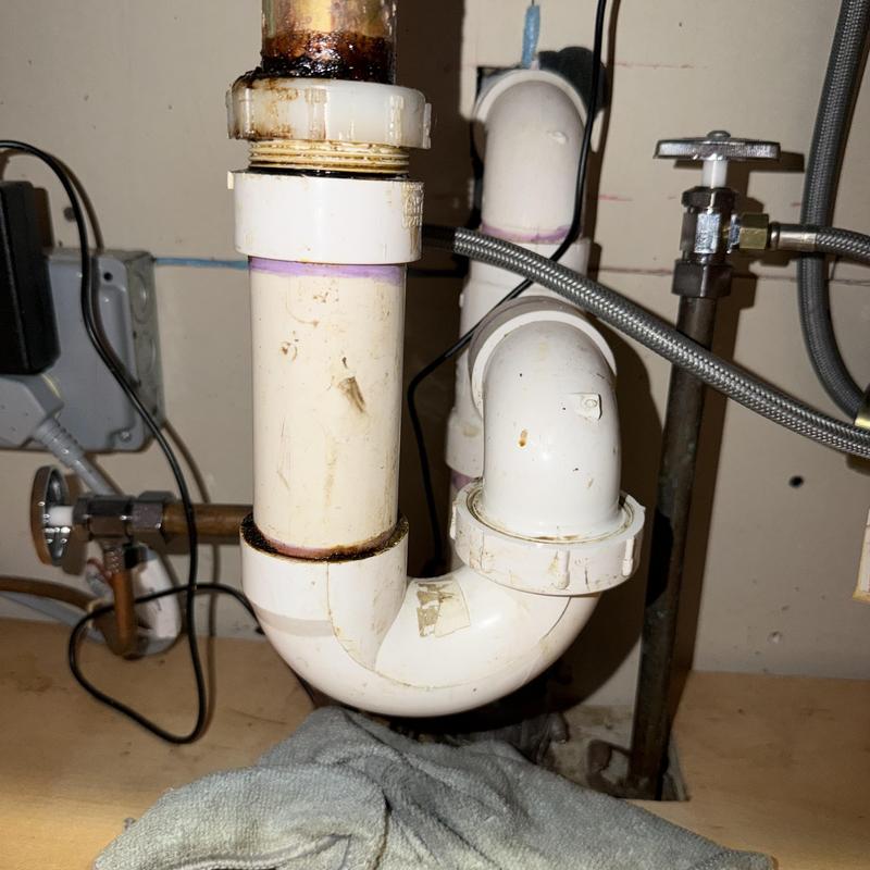 PVC kitchen drain trap under sink with valve and fittings PVC kitchen drain trap under sink with valve and fittings