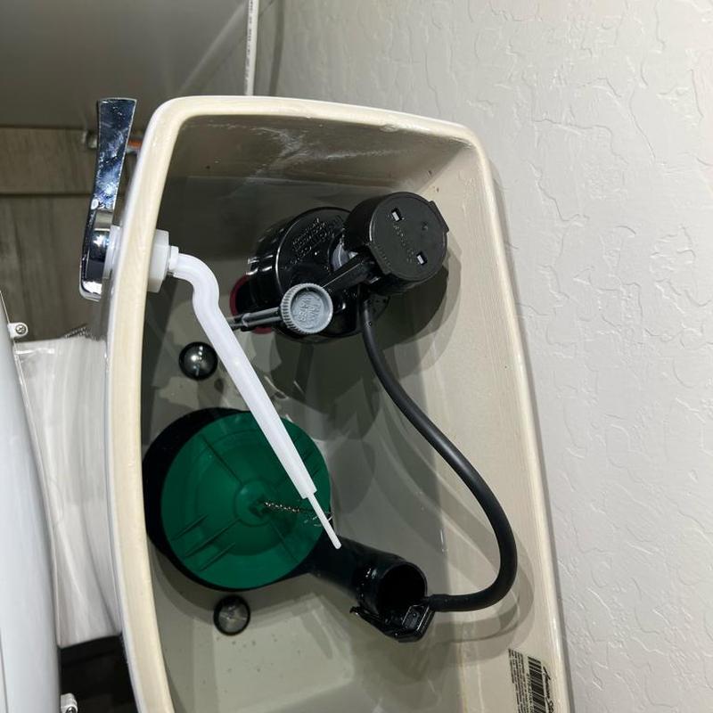 Toilet fill valve and flapper replacement inside tank